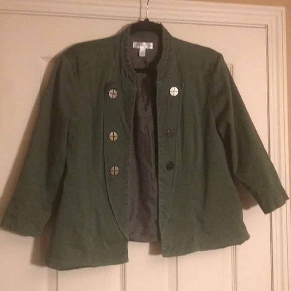 Jackets & Blazers - Dressbarn Green Jacket
